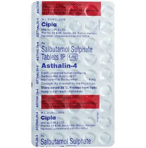 asthalin 4mg tablet 45's